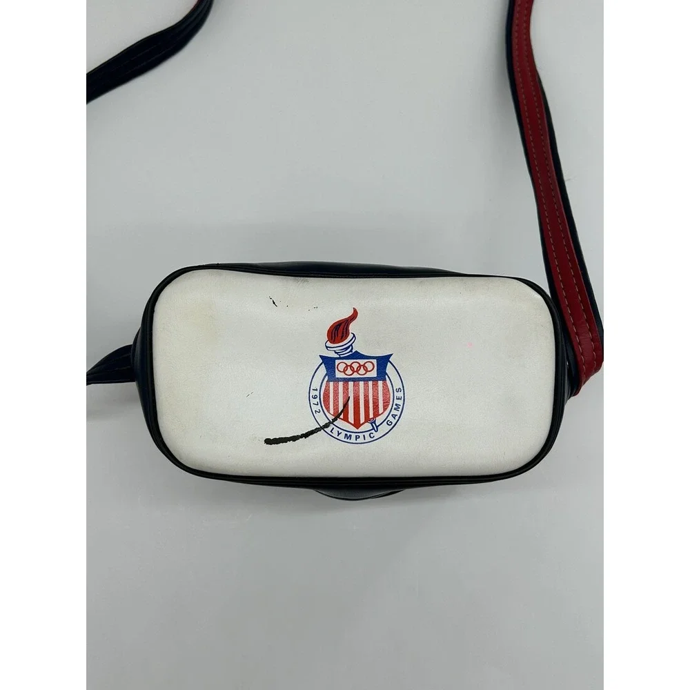 Vintage Kodak 1972 Olympic Games Camera Carrying Bag Case USA With Strap 35mm